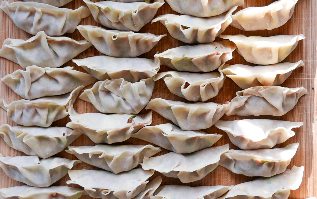 Pork dumplings ready to be cooked | Cook Simply