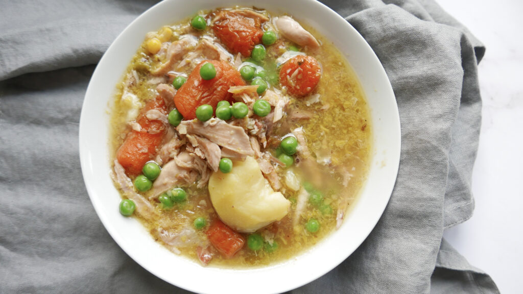 leftover turkey soup