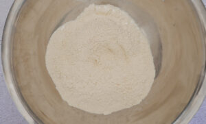Flour mixture with salt and baking powder