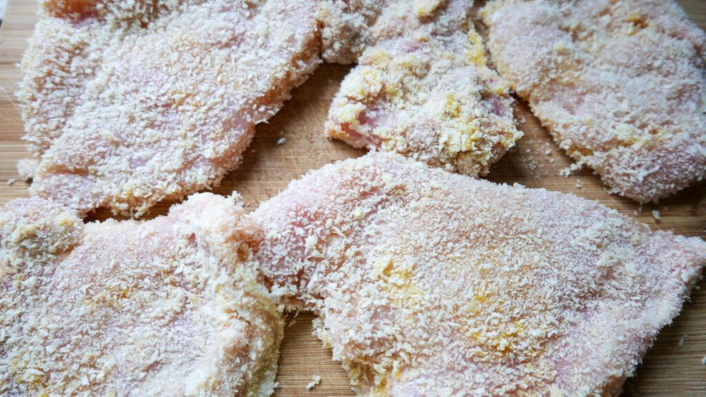 breaded chicken for katsu curry - Cook Simply