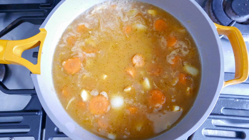 simmering katsu sauce - Cook Simply