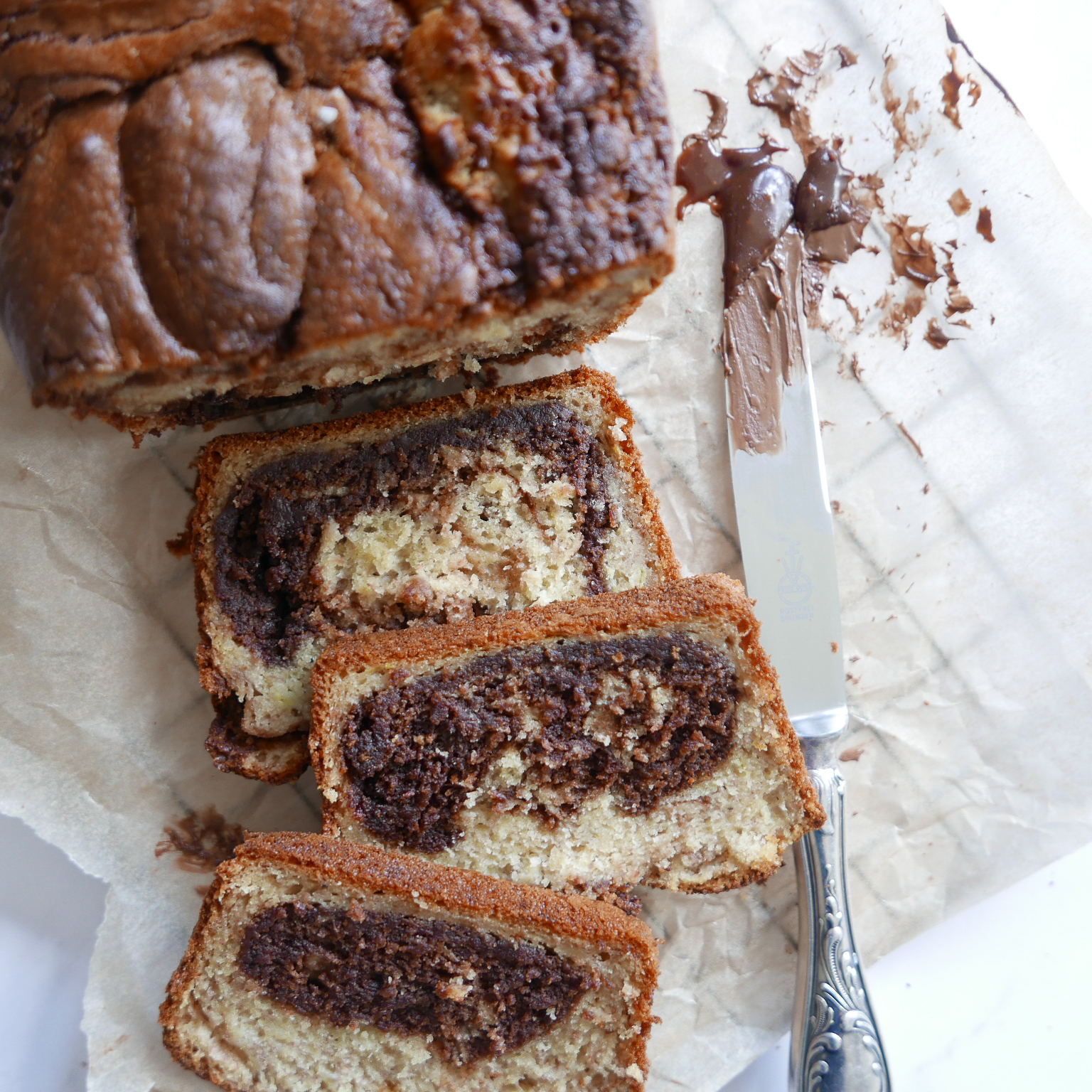 Banana nutella loaf - Cook Simply