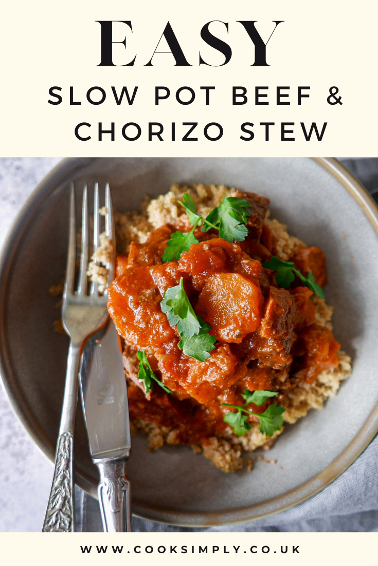 ragoût de bœuf et de chorizo aux carottes - Cook Simply