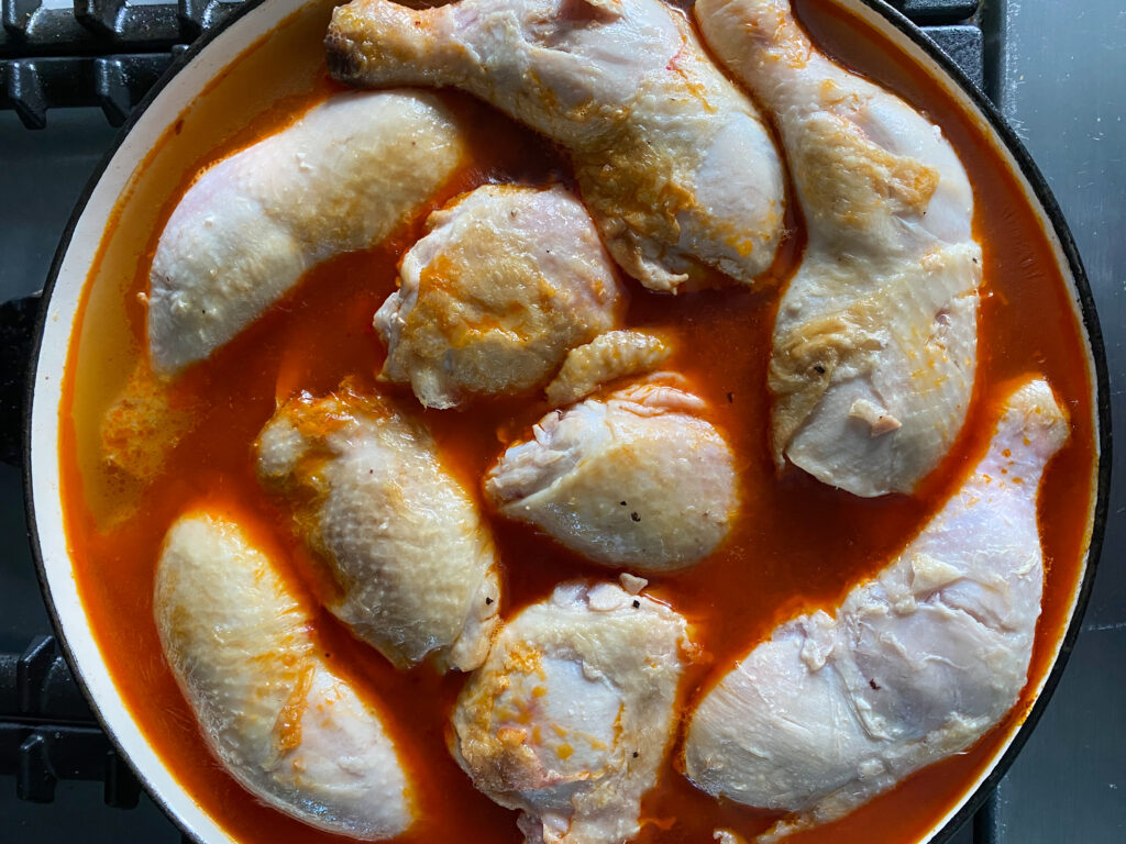 Chicken and chorizo in stock - Cook Simply
