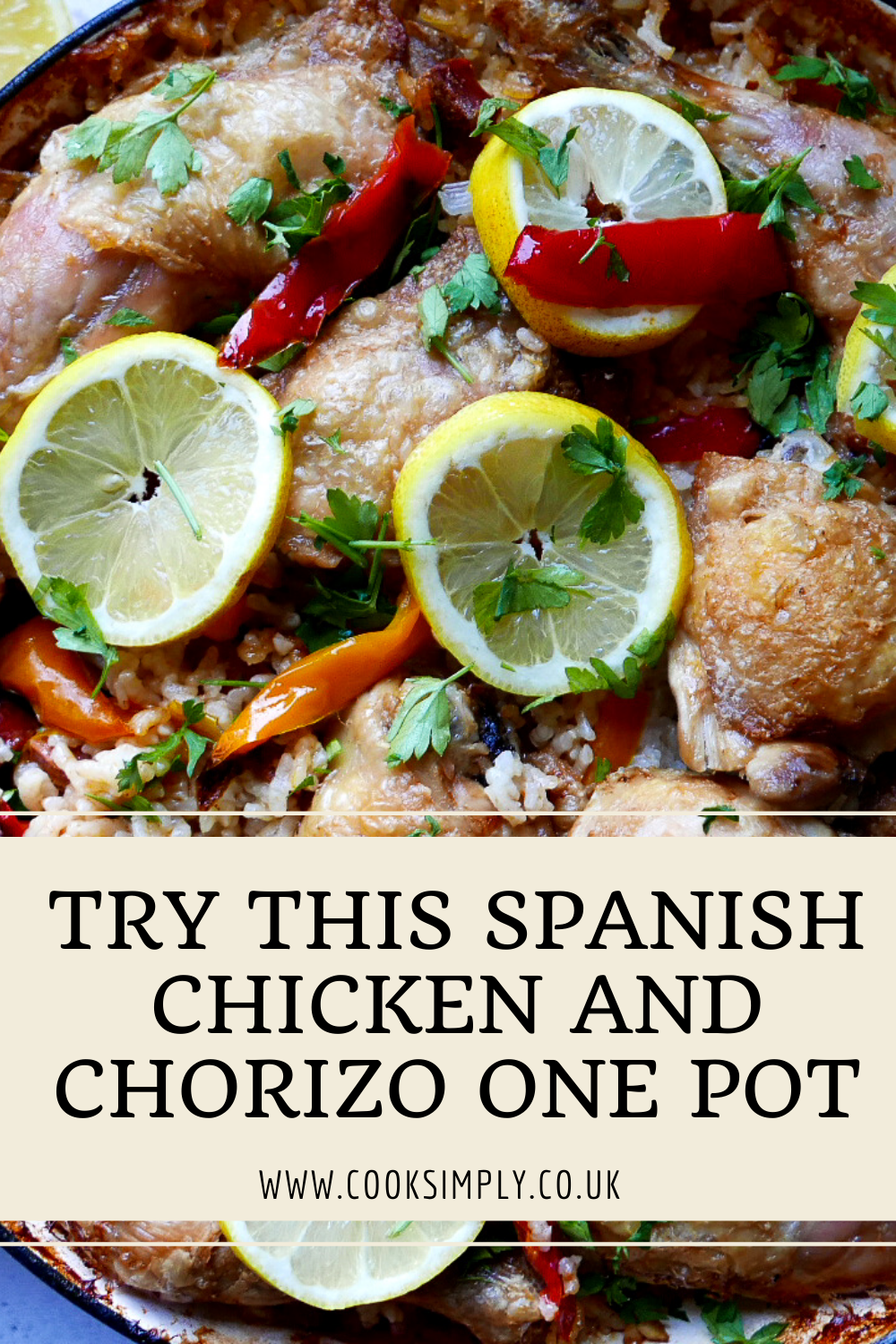 Recette de poulet espagnol aux citrons et poivrons - Cook Simply