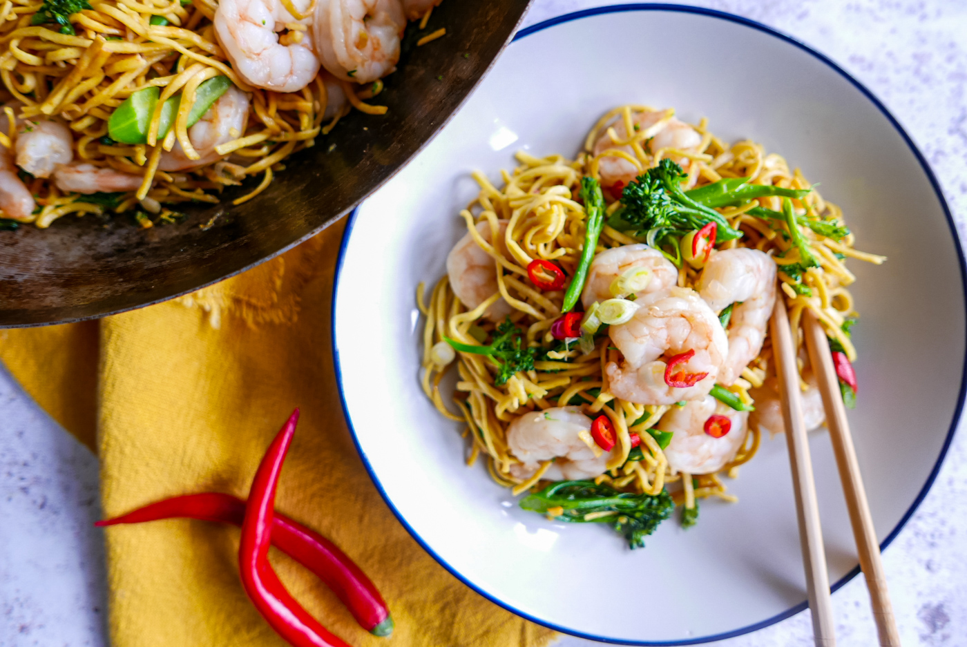 spicy prawn noodles - Cook Simply