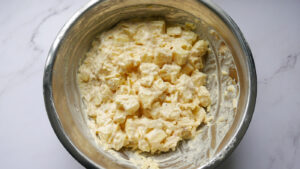 hash potatoes and sour cream