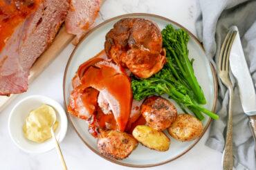 slow cooker ham in coke with all the trimmings - Cook Simply