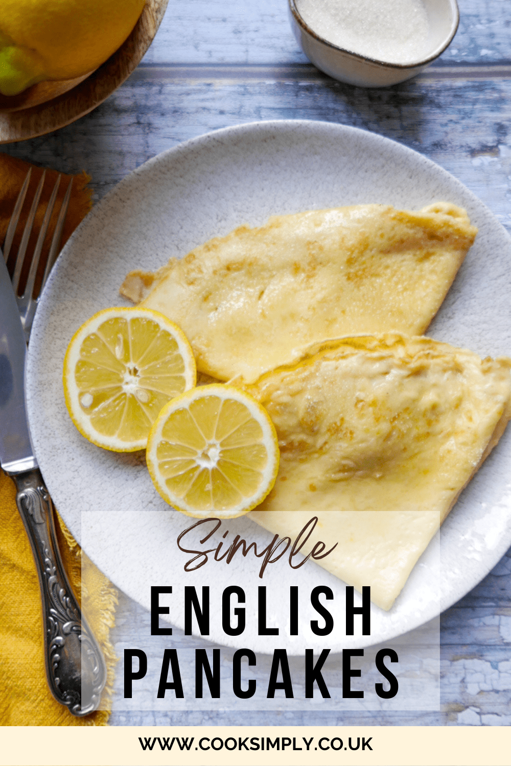 crêpes au citron et au sucre - Cook Simply
