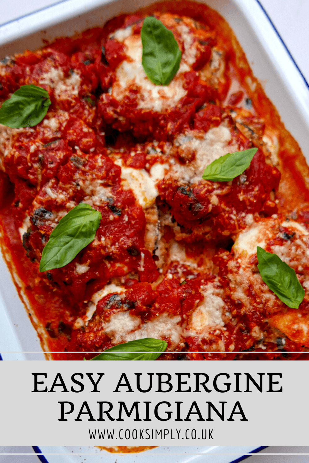 recette d'aubergines parmigiana au basilic - Cook Simply