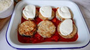 Making aubergine parmigiana - Cook Simply