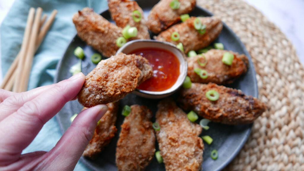 air fried crispy Chinese chicken wings - Cook Simply