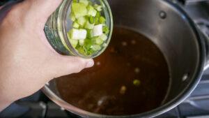 Adding spring onions to beef stock/broth - Cook Simply