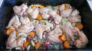 Roasted chicken wings and vegetables - Cook Simpy
