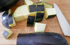 chopped aubergine - Cook Simply