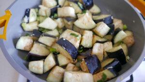 stir frying aubergine - Cook Simply