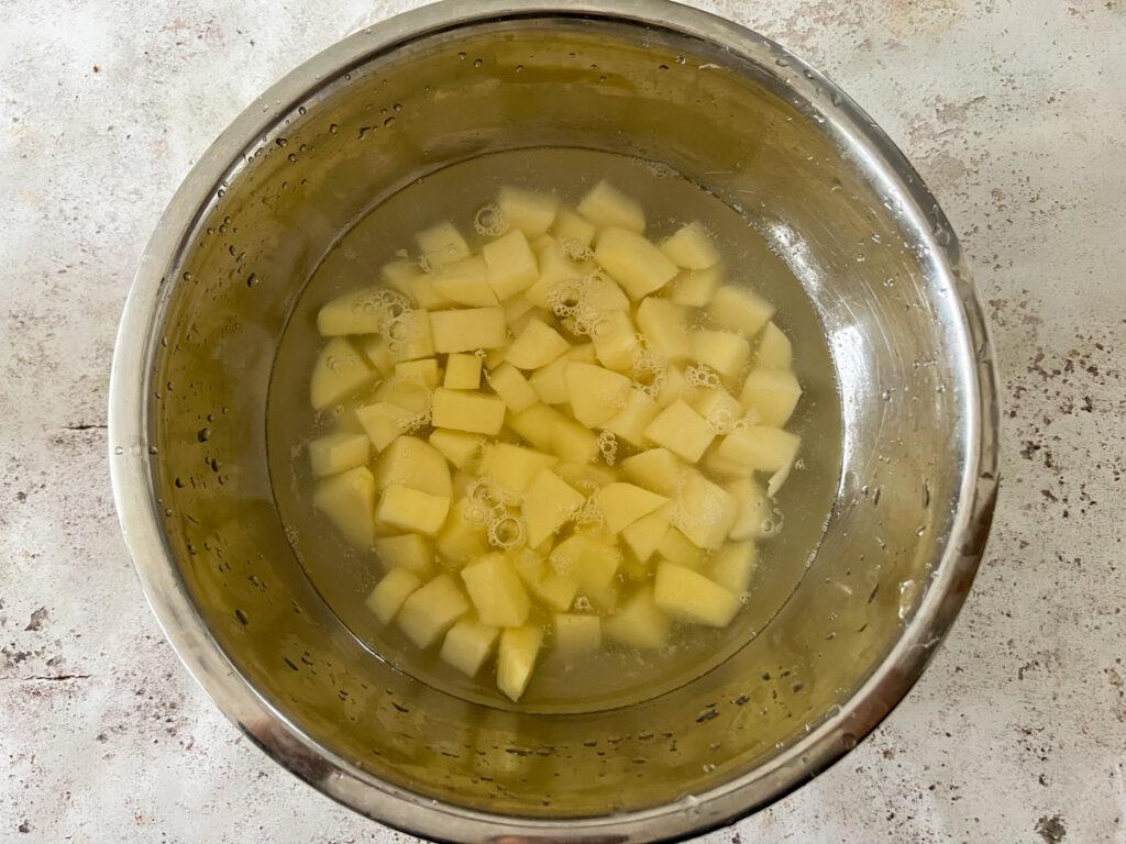 Soaking diced potatoes - Cook Simply