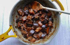 Spicy Chinese braised aubergine - Cook Simply