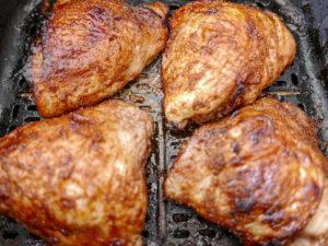 air fried honey garlic chicken thighs - Cook Simply
