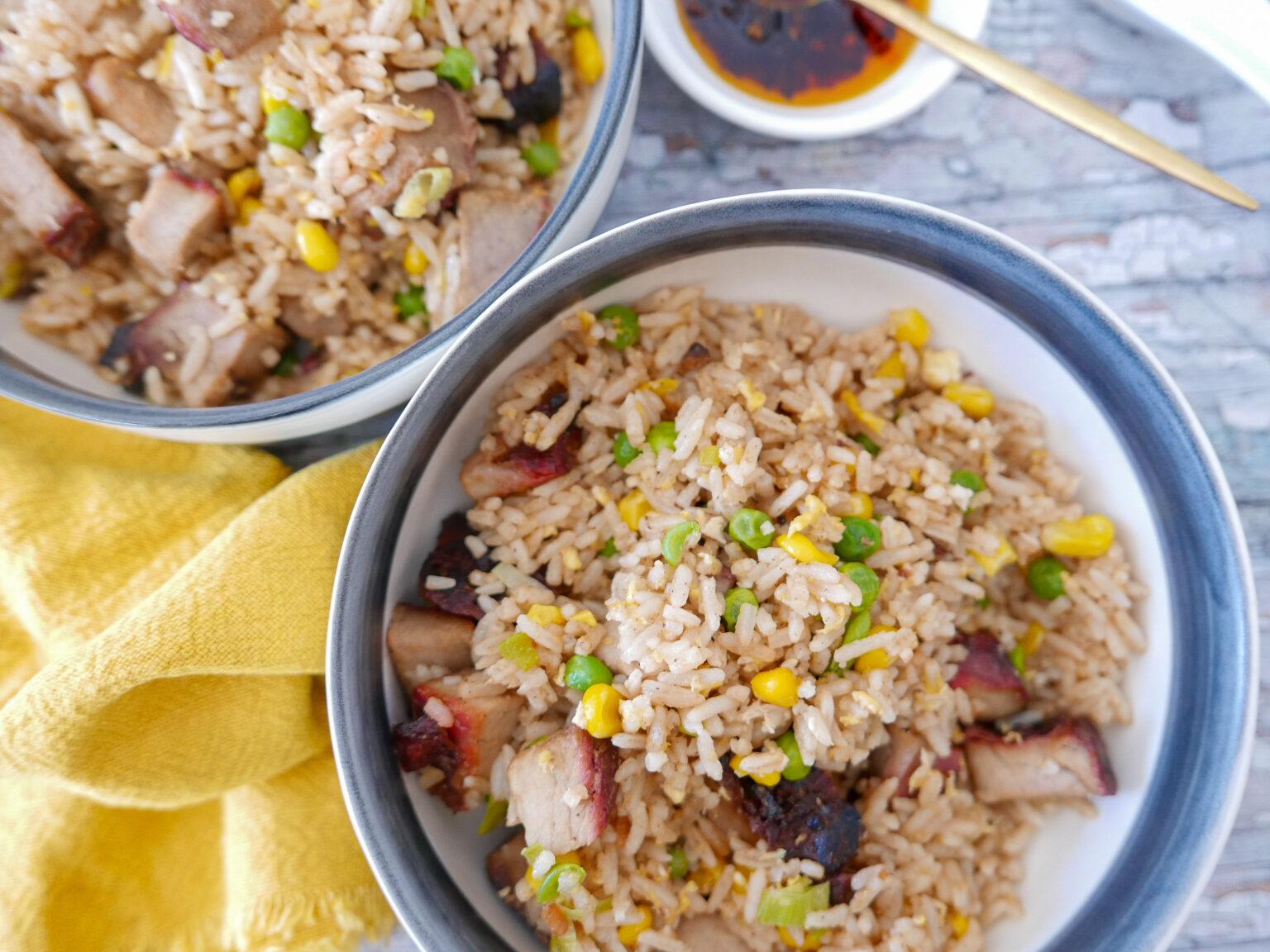Siu Lab Rice Easy char siu fried rice recipe (BBQ Chinese pork) - Cook Simply