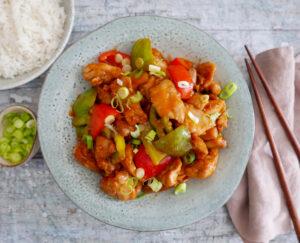 air fryer sweet and sour chicken with rice - Cook Simply