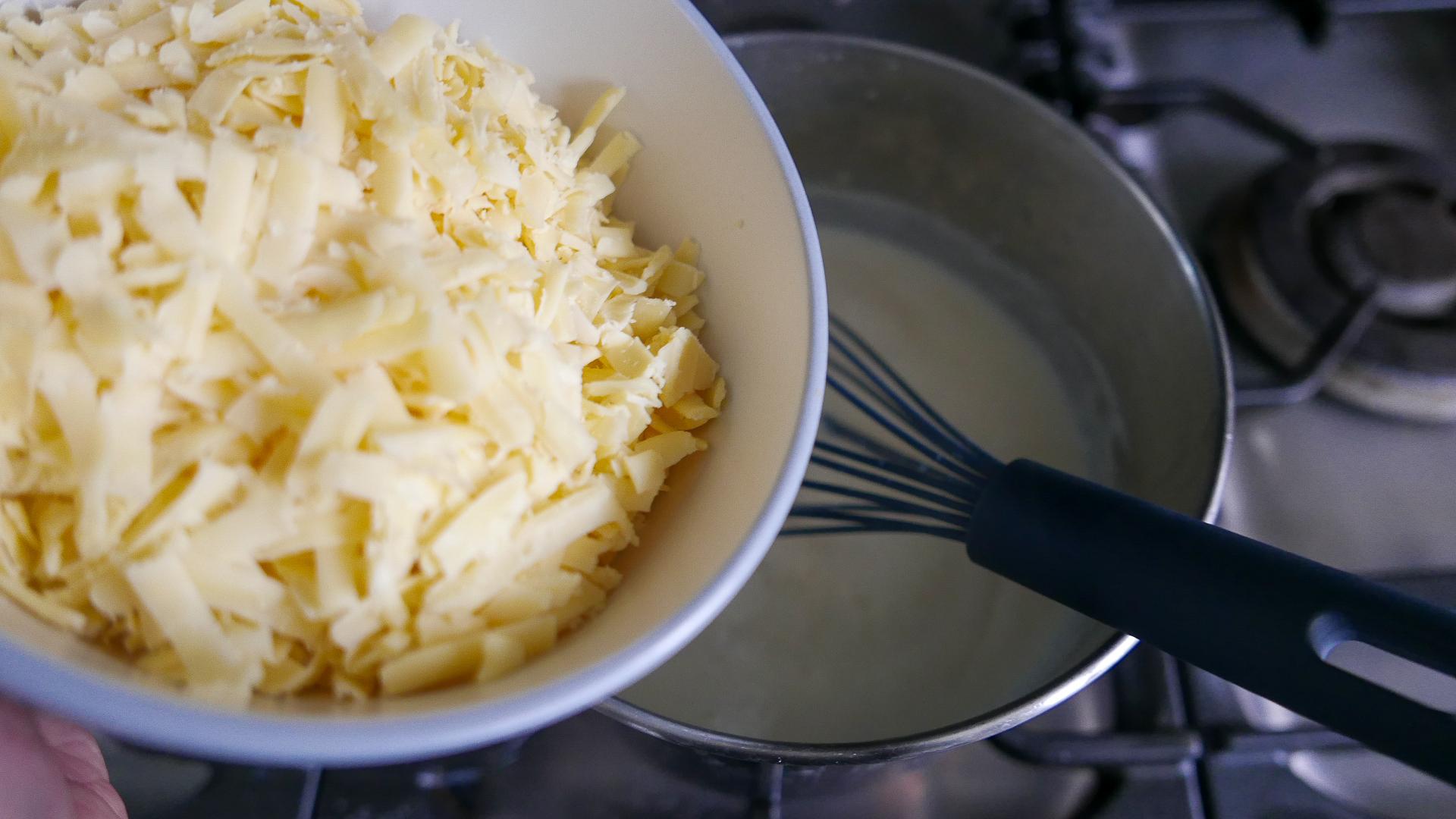 Cheddar Roux BEST EVER prawn mac and cheese recipe | Cook Simply