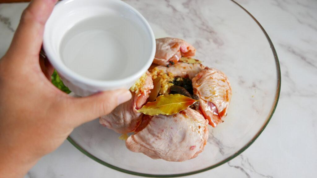 Adding vinegar to adobo chicken-Cook Simply